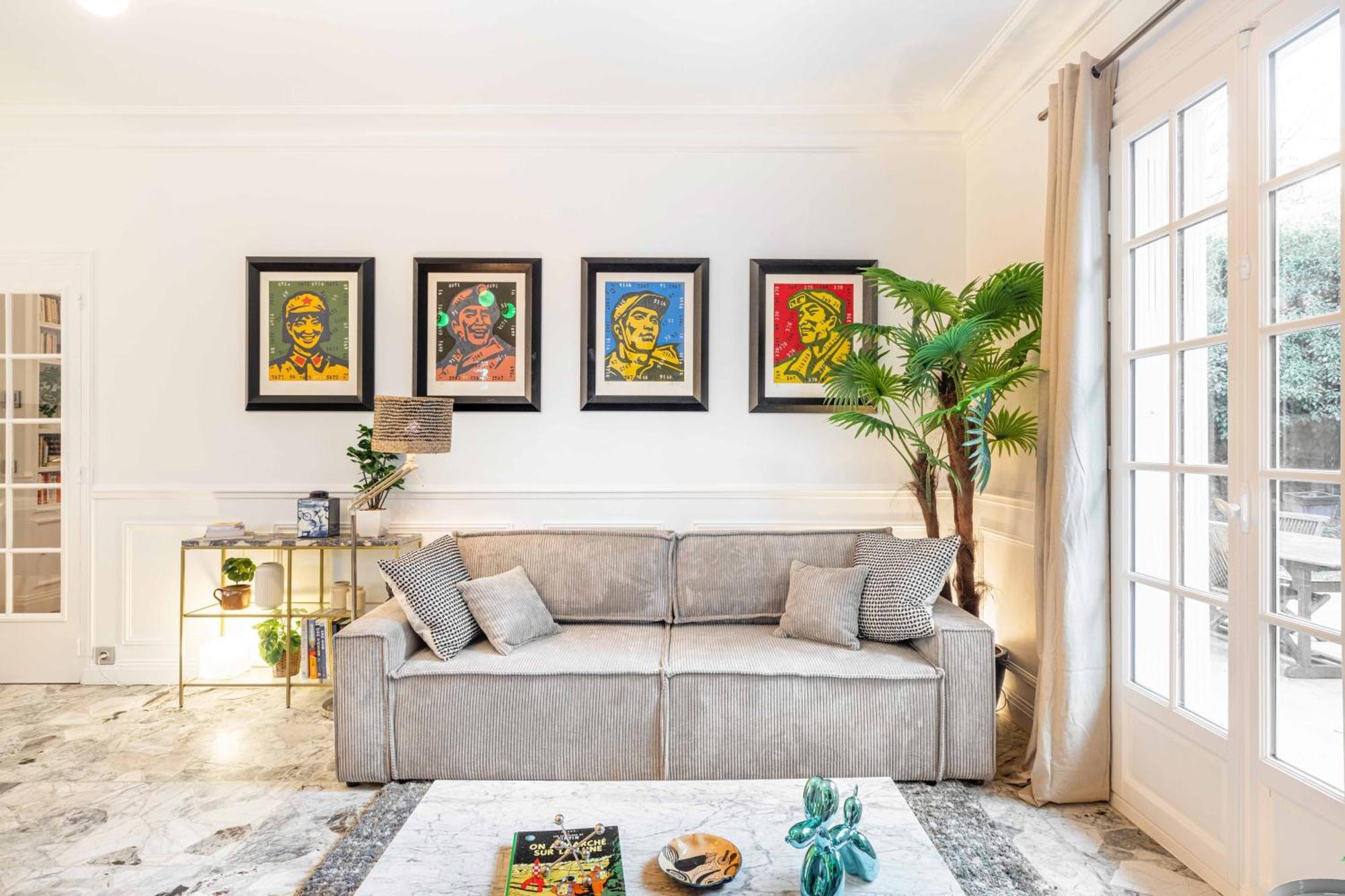 Grand & Classy Apartment With Private Garden, Villa Des Ammonites Мьодон Екстериор снимка